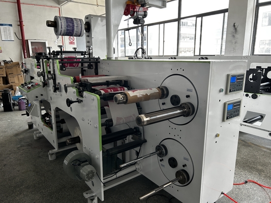 Impresora semi automática de la etiqueta de Flexo de 2 colores 320m m los 80m/minuto